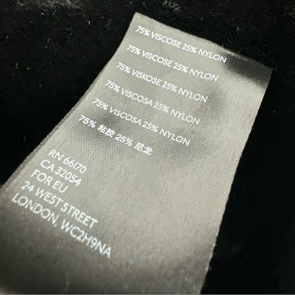 Free People C Est La Vie Wide Leg Pop Star Velvet Pants Size 12 Black Side Zip - Picture 8 of 13